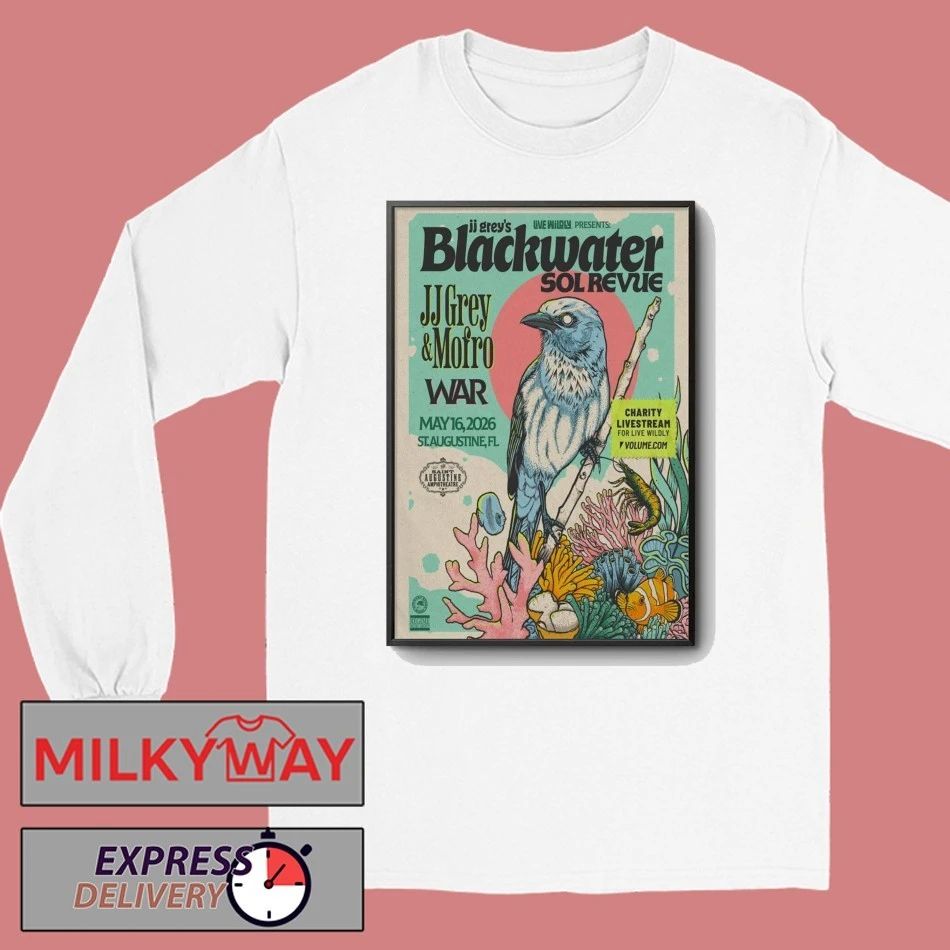 LIMITED May 16 2026 JJ Grey’s Blackwater Poster St, Augustine TOUR shirt