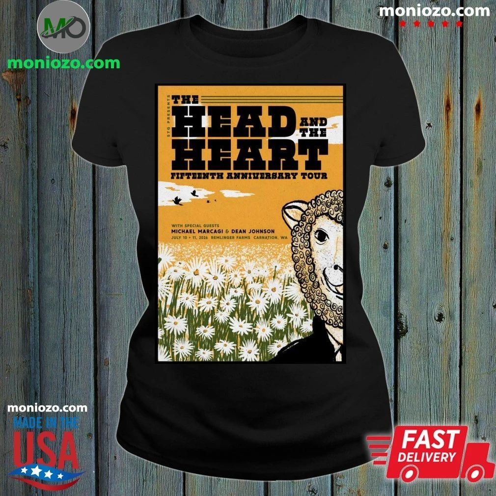 The Head And The Heart Remlinger Farms, Carnation WA Jul 10-11 2026 Poster Shirt