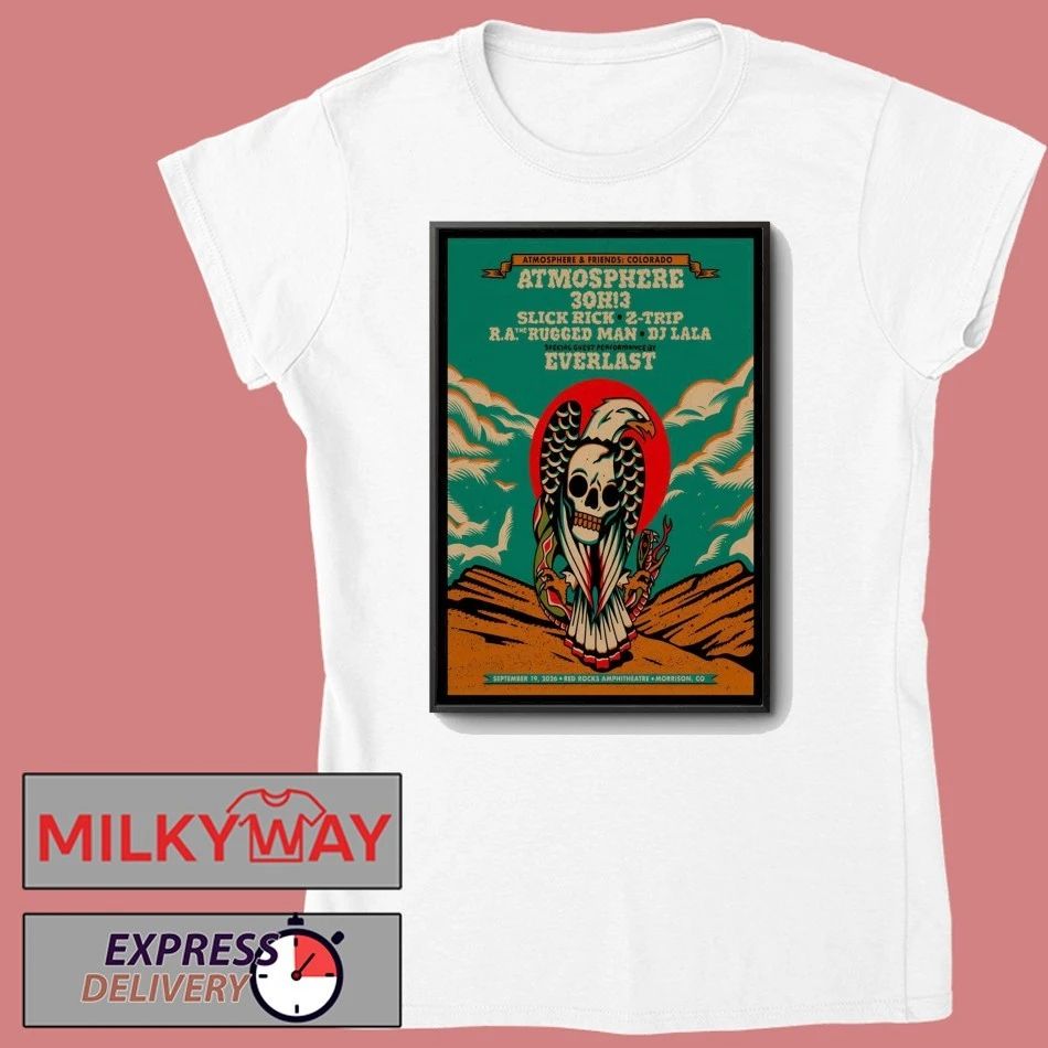 Atmosphere Red Rocks Show On Sept 19 2026 In Morrison CO Poster shirt