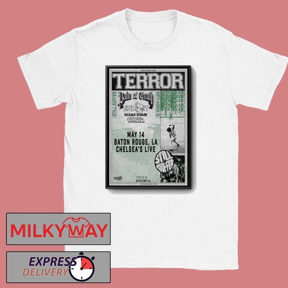 LIMITED May 14 2026 TERROR Baton Rouge, LA Poster TOUR shirt