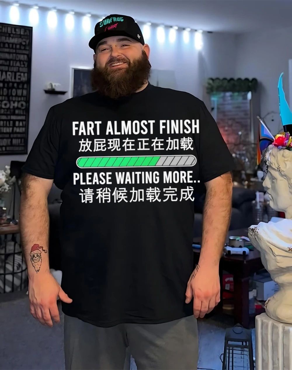 Loading fart almost finish please waiting more Chinese shirt