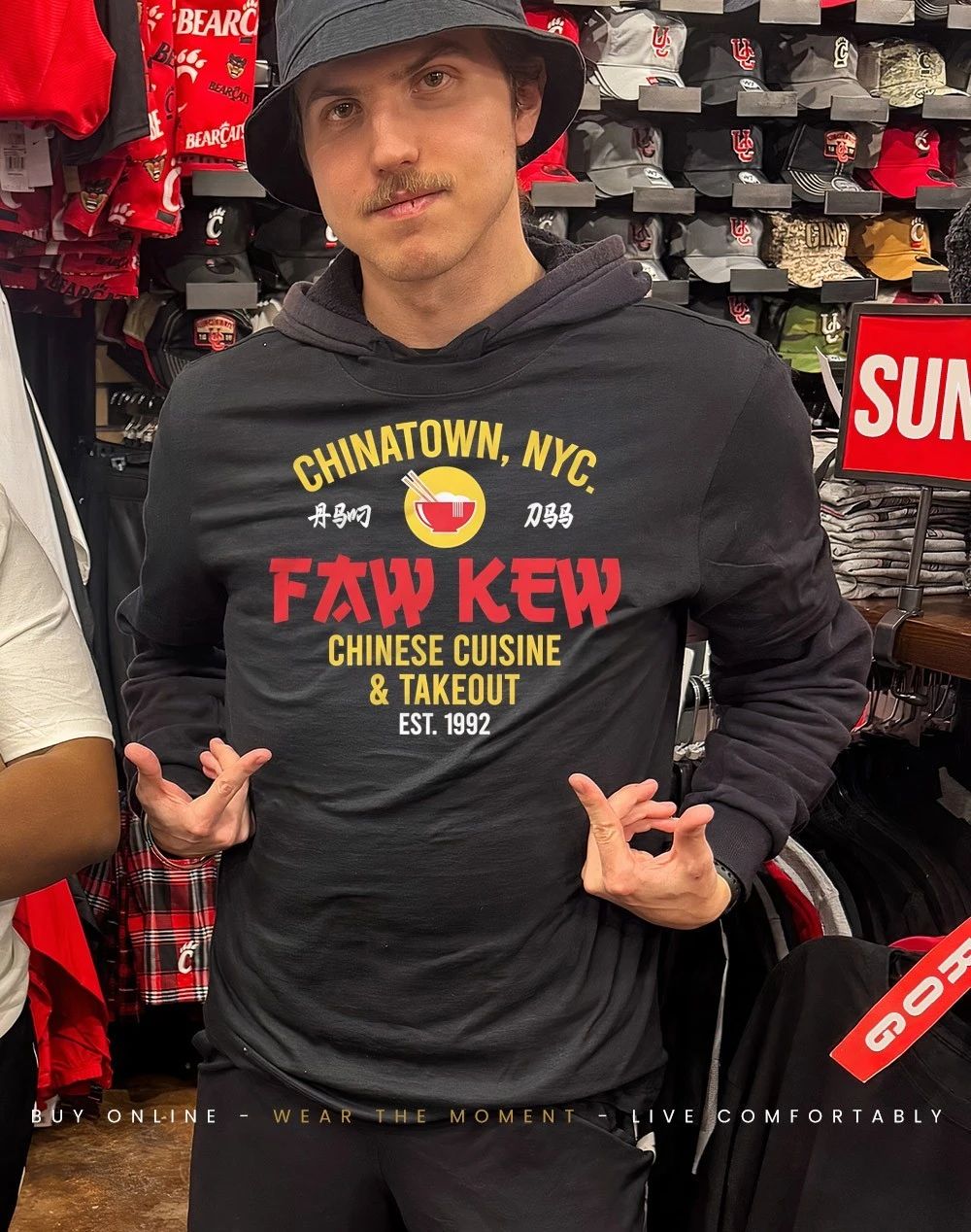 Faw Kew Chinese cuisine and takeout est 1992 shirt