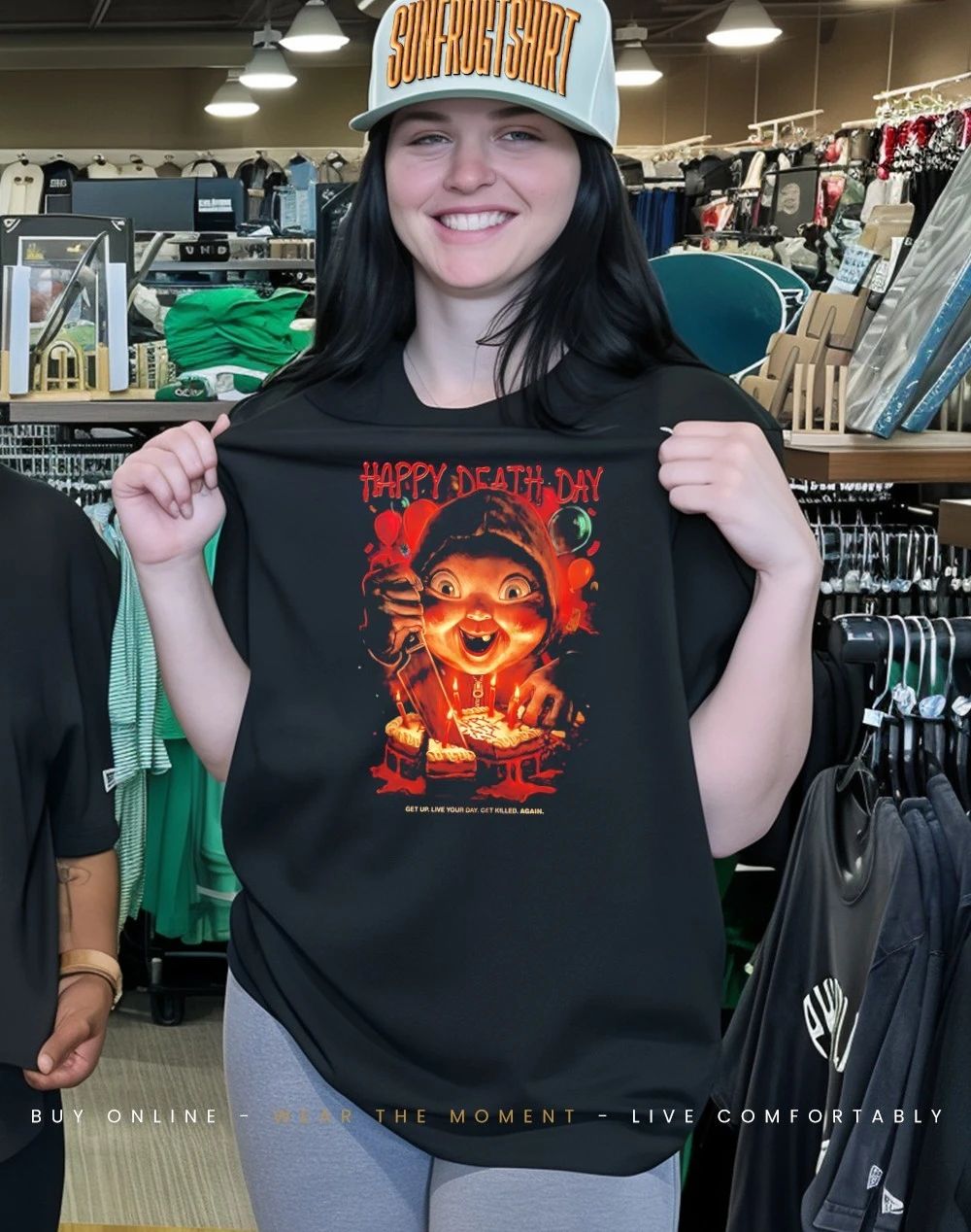 Bayfield Babyface Killer Happy Death Day get up live your day get killed again shirt