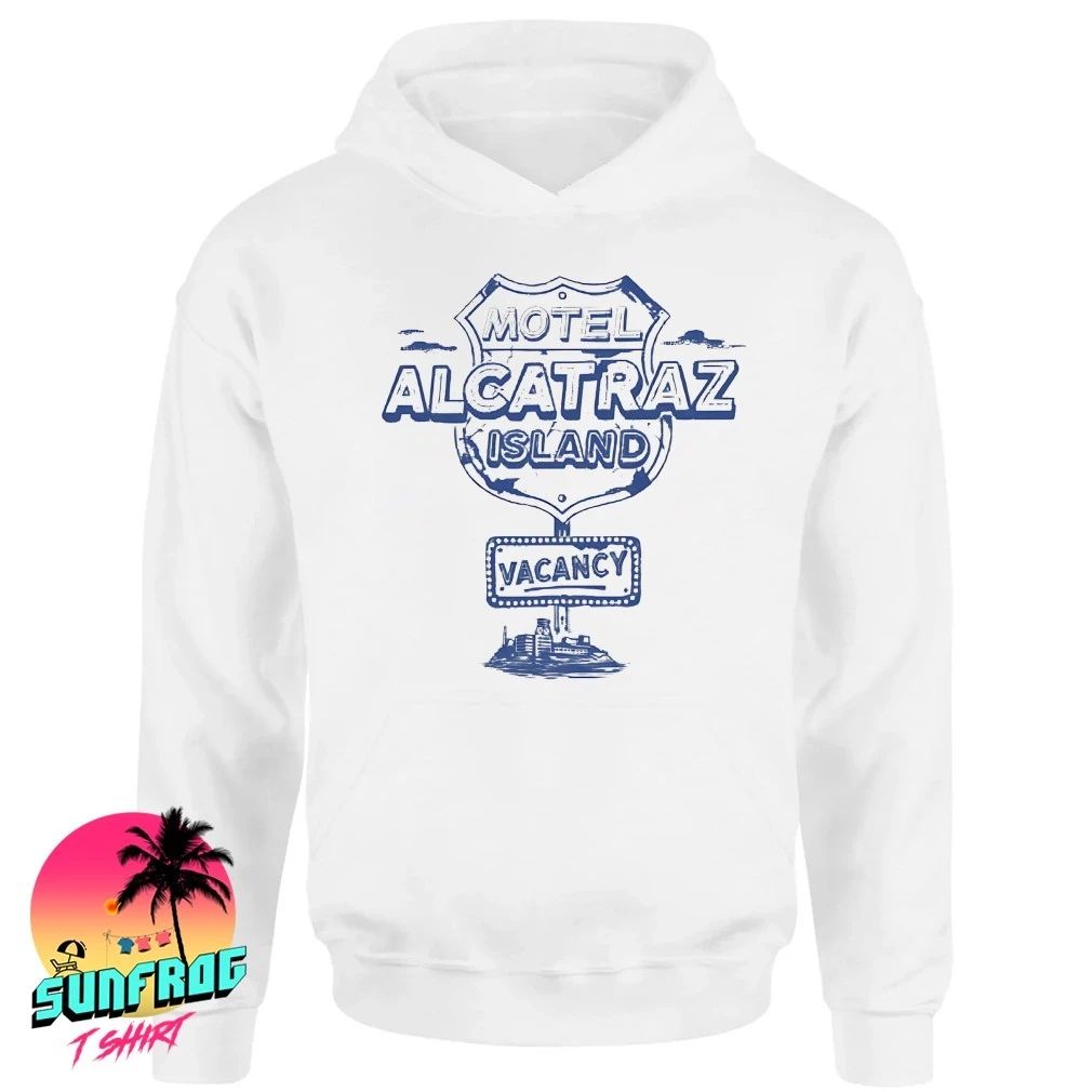 Motel Alcatraz island vacancy tag shirt