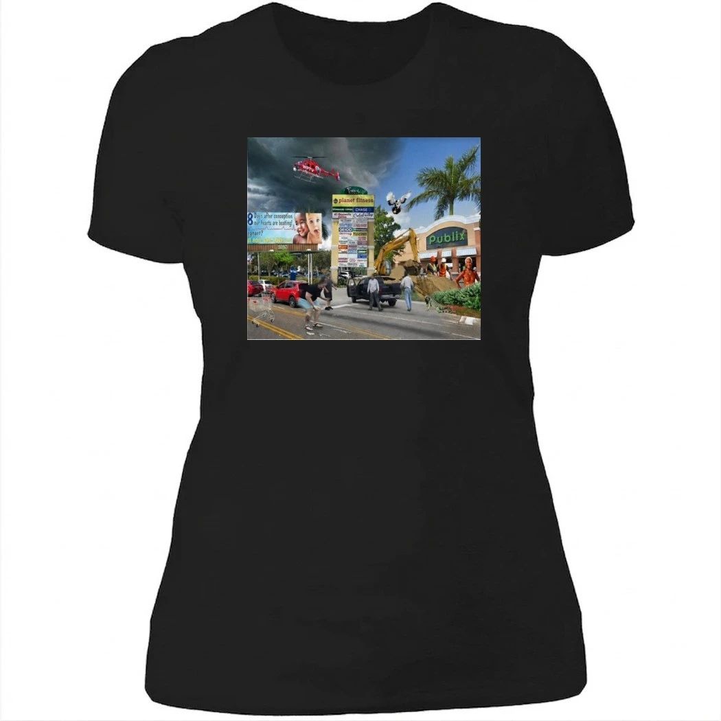 Funny Chaotic Florida Shopping Plaza Graphic Shirt
