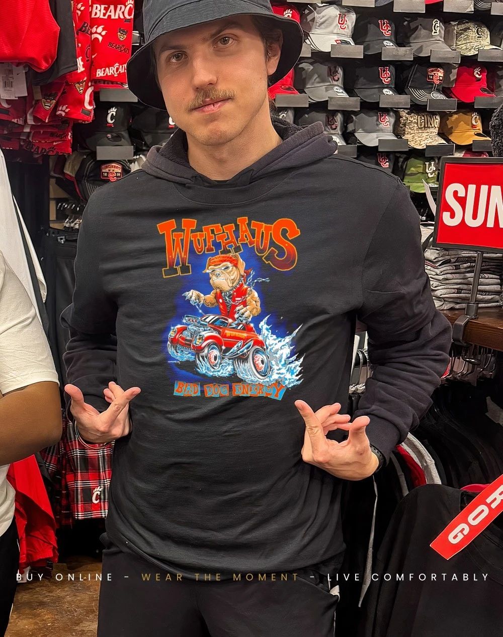 Wufhaus bad dog energy shirt
