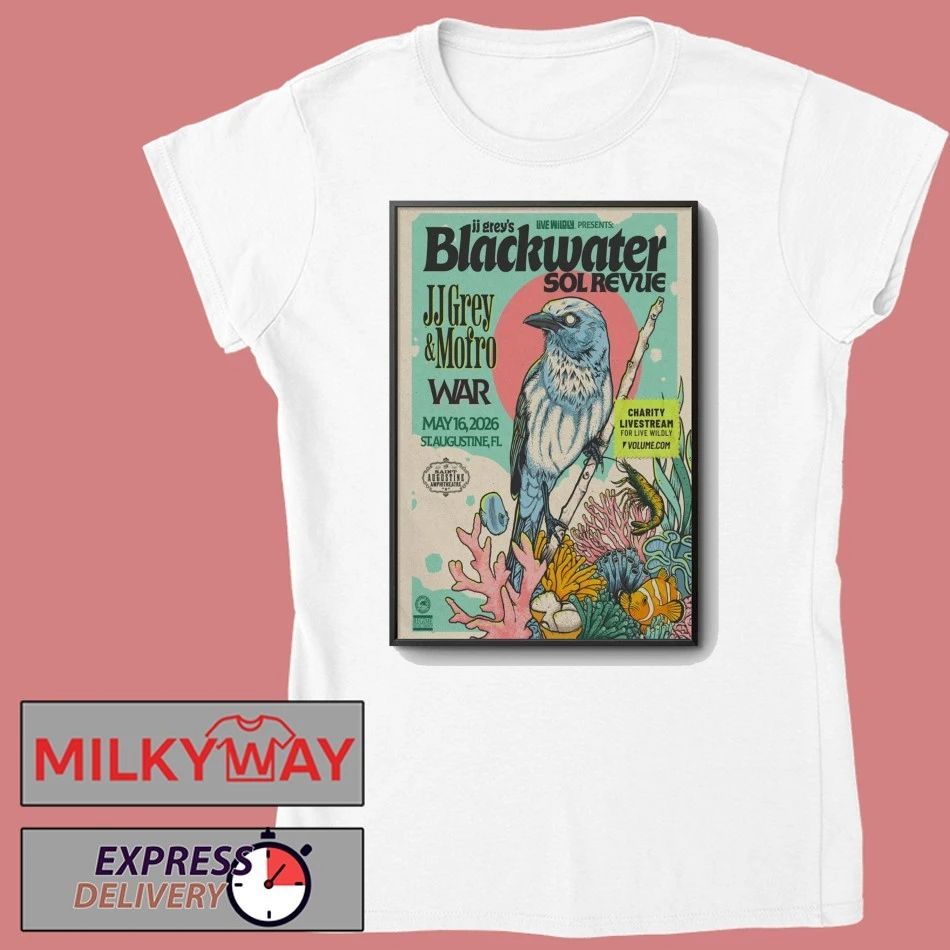 LIMITED May 16 2026 JJ Grey’s Blackwater Poster St, Augustine TOUR shirt