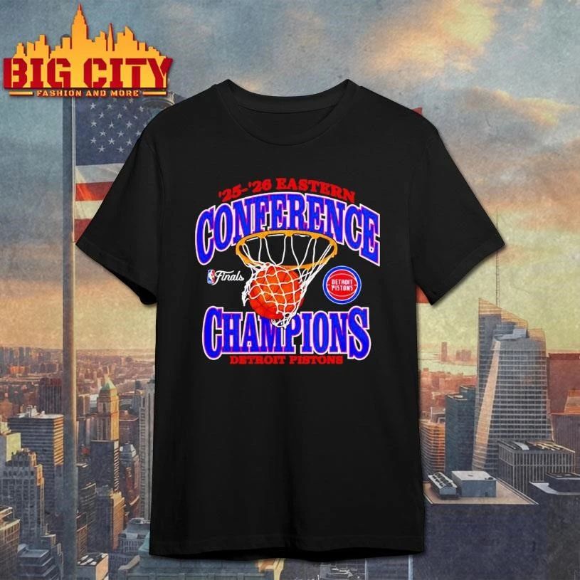 Detroit Pistons 2025-2026 Eastern Conference Champions NBA Finals Shirt