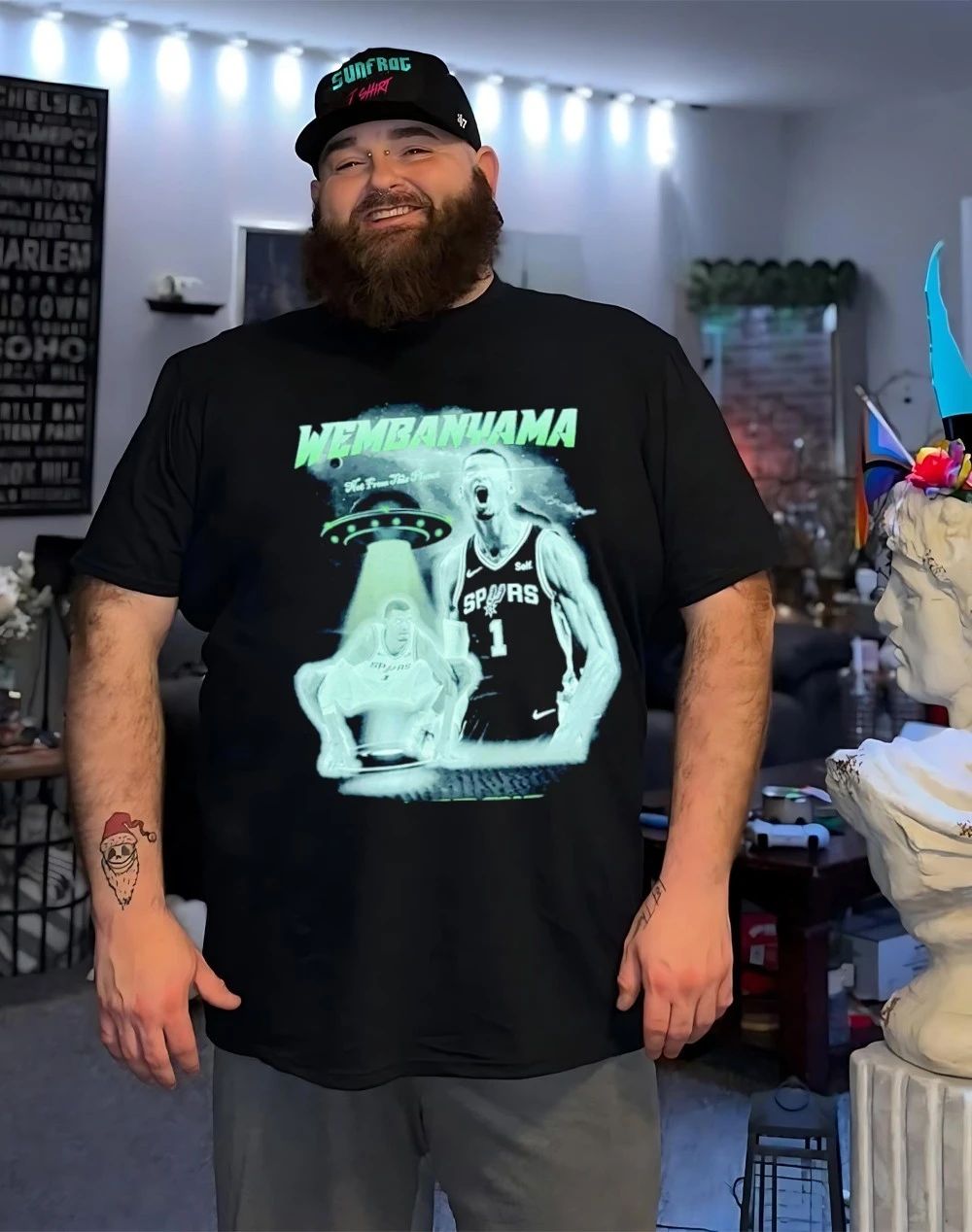 Victor Wembanyama not from this planet front and back shirt