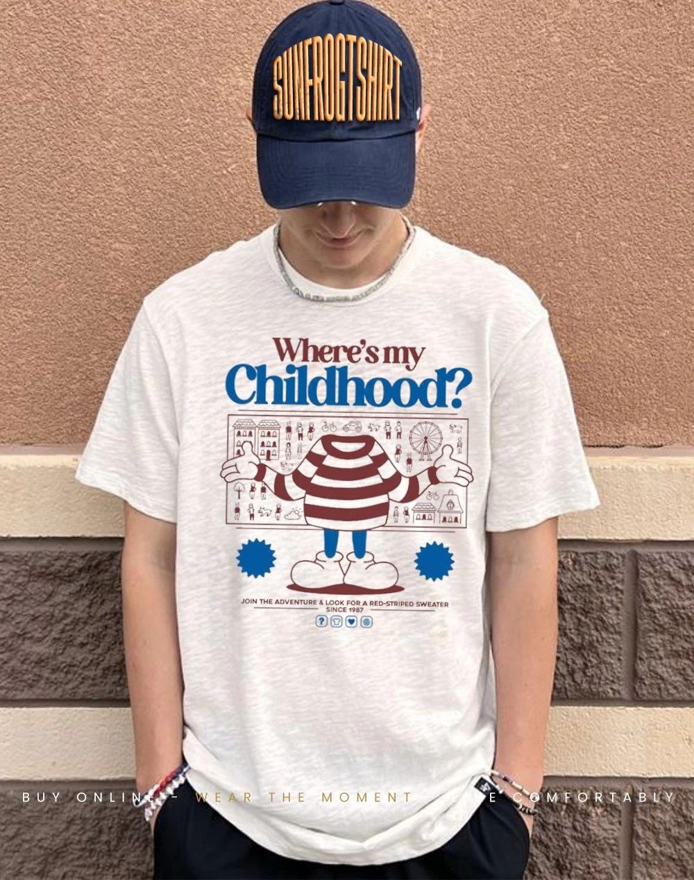 Where’s my Childhood join the adventure and look for a red striped shirt