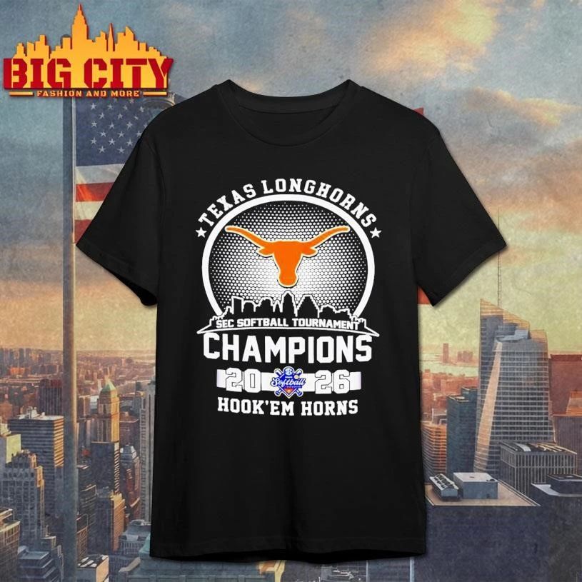 Texas Longhorns 2026 SEC Softball Tournament Champions City Skyline Shirt