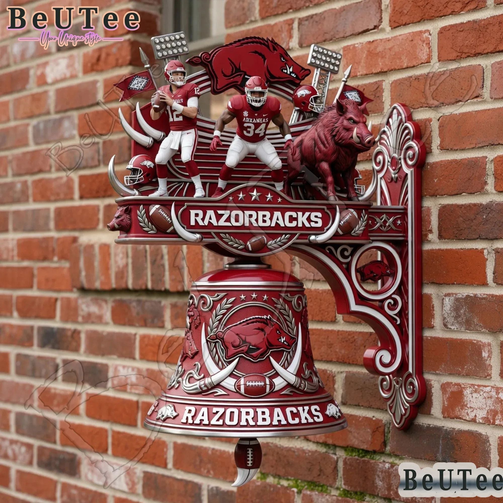 Arkansas Razorbacks Premium 3D Wall Bell