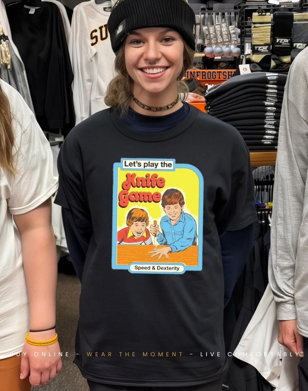 Kids let’s play the knife game speed and dexterity shirt