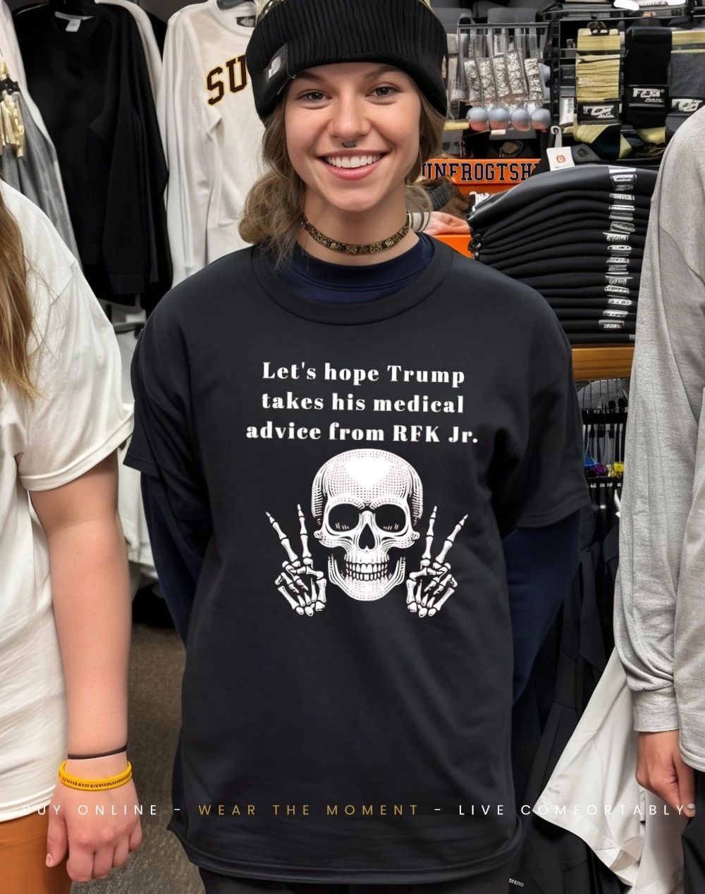 Skeleton let’s hope Trump takes his medical advice from RFK Jr shirt