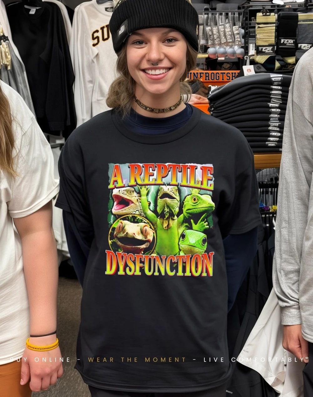 Iguana a reptile dysfunction shirt