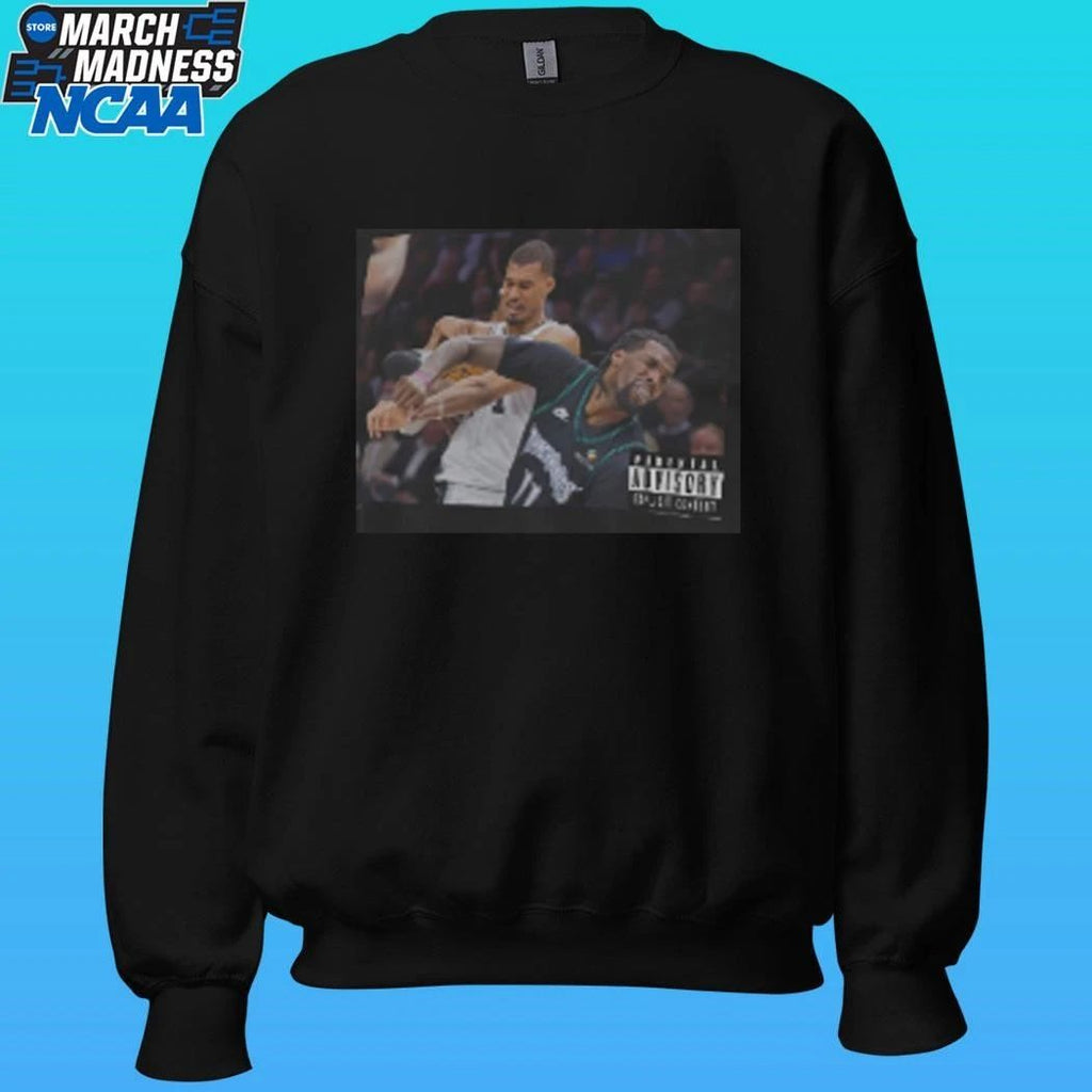 Wemby’s Elbow On Naz Reid Shirt