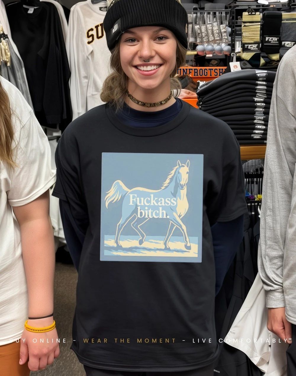 Funny horse fuckass bitch shirt