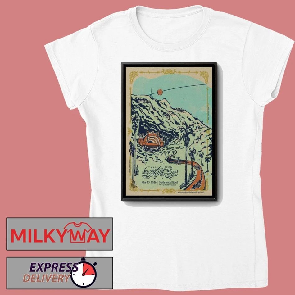 LIMITED Bright Eyes May 23 2026 Hollywood Bowl Poster TOUR shirt