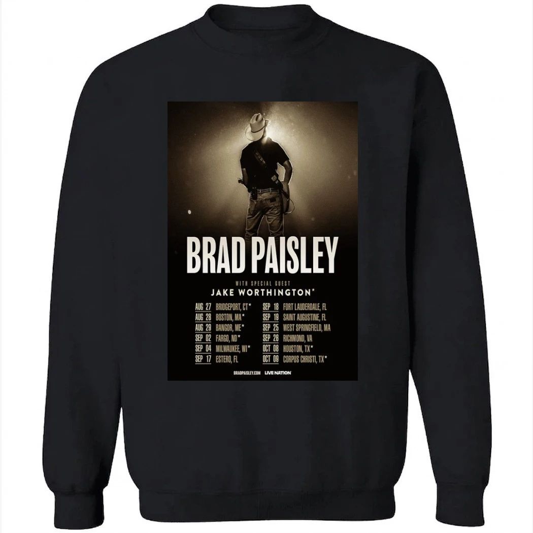 Brad Paisley World Tour 2026 Poster Shirt