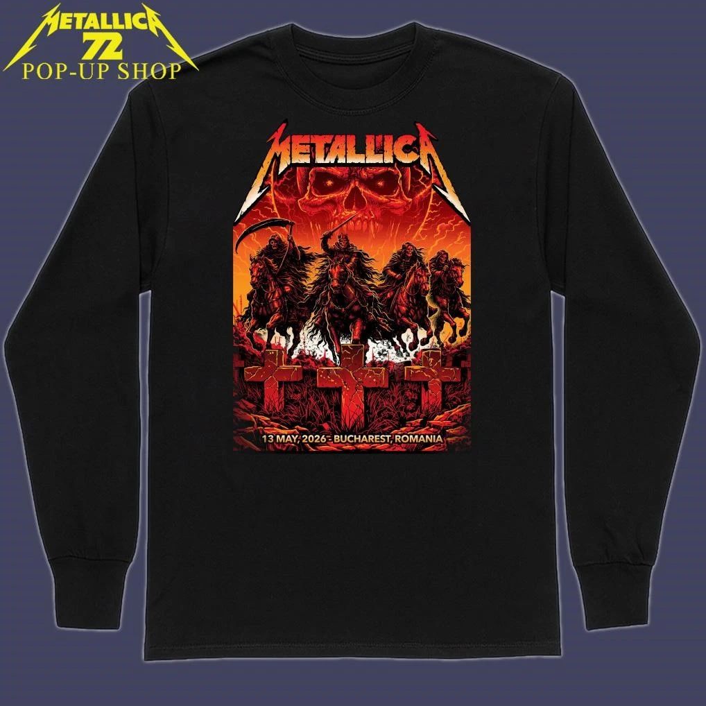 Metallica﻿ M72 Bucharest May 13, 2026 at Arena Națională Bucharest, Romania by Maxx242 Pop-Up Shop T-Shirt