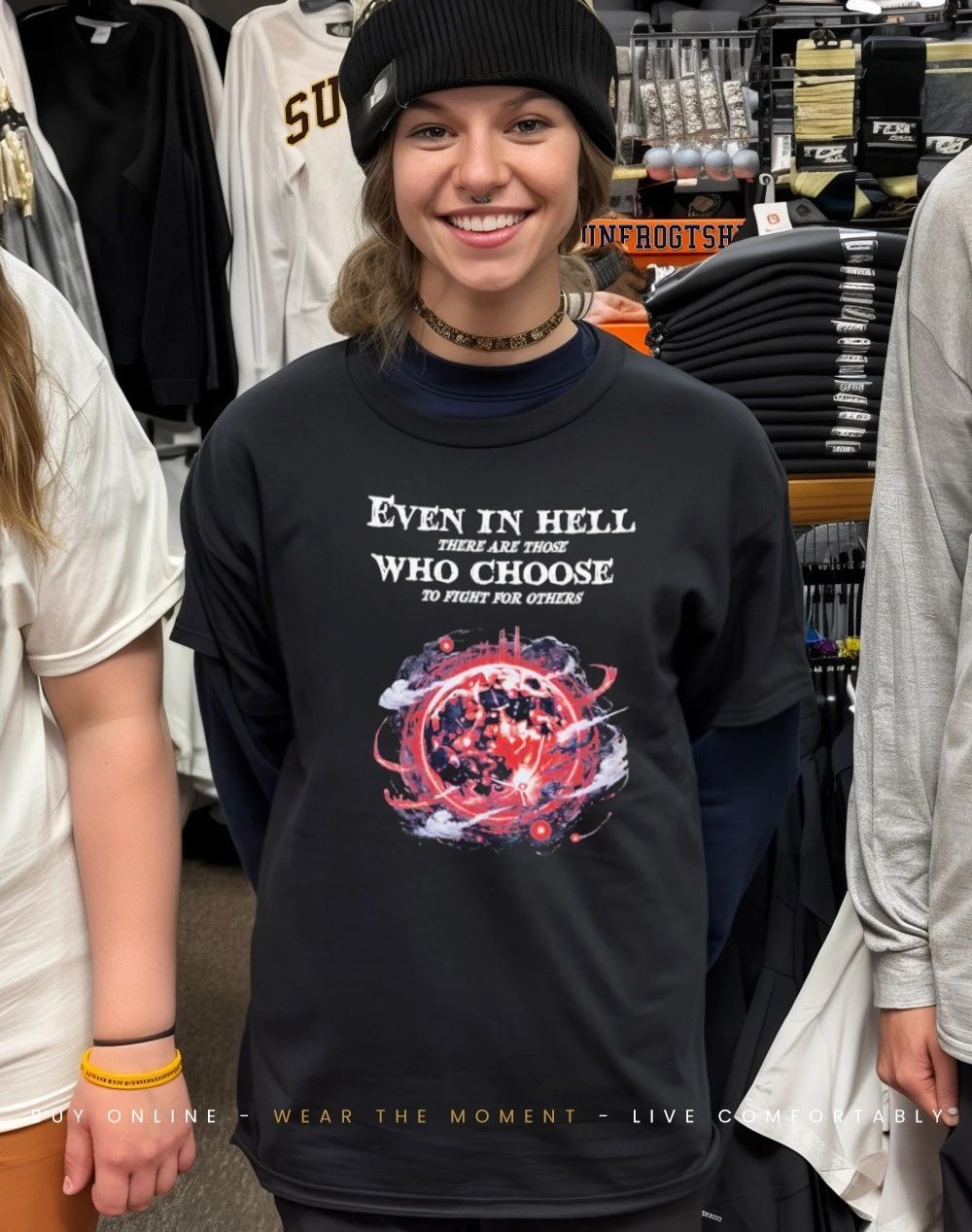 Moon Warriors even in hell there are those who choose to fight others shirt