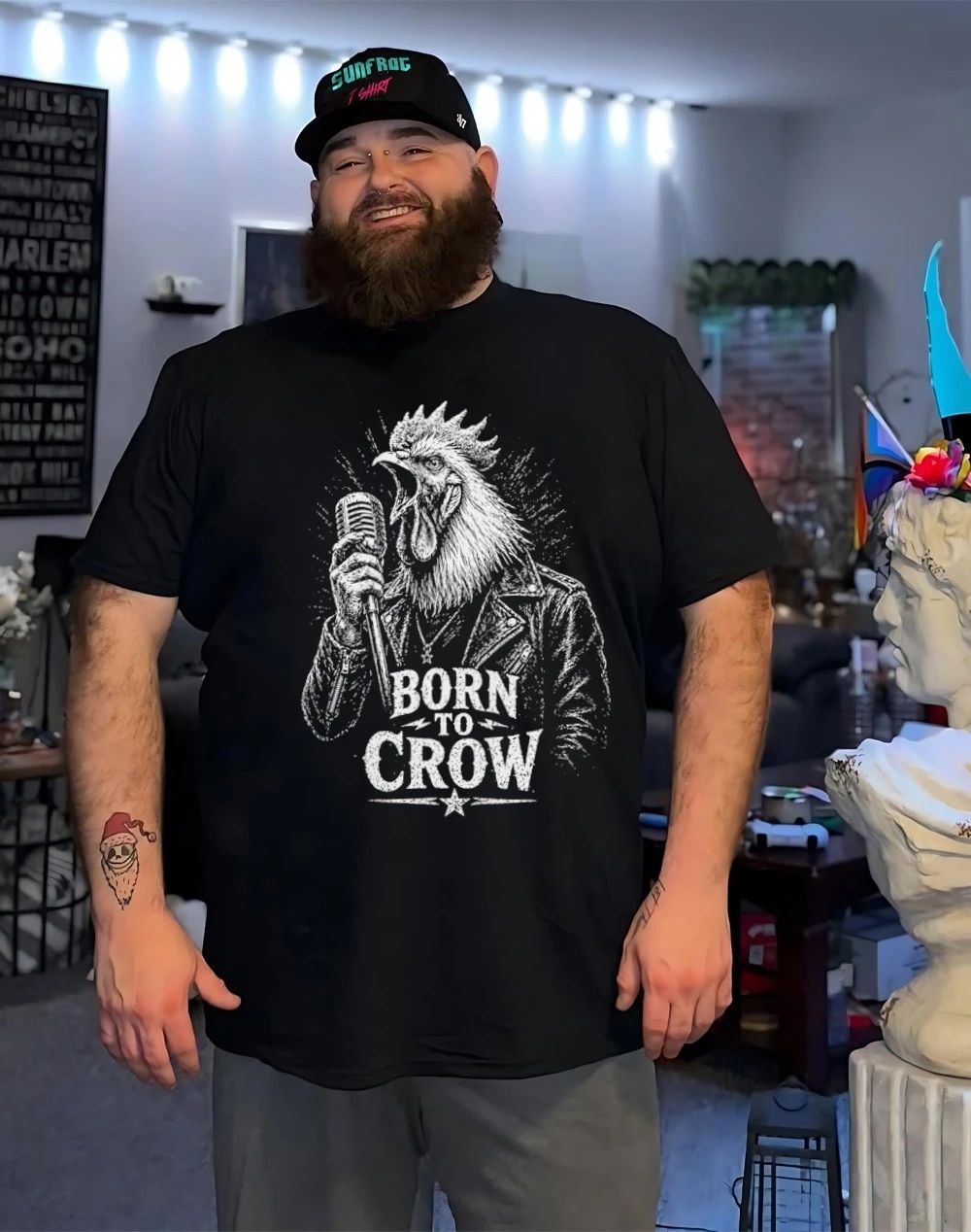 Rock Rooster Rebel Born To Crow shirt