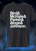 Celtics Legends Bird McHale Parish Ainge Johnson Boston Celtics T-Shirt