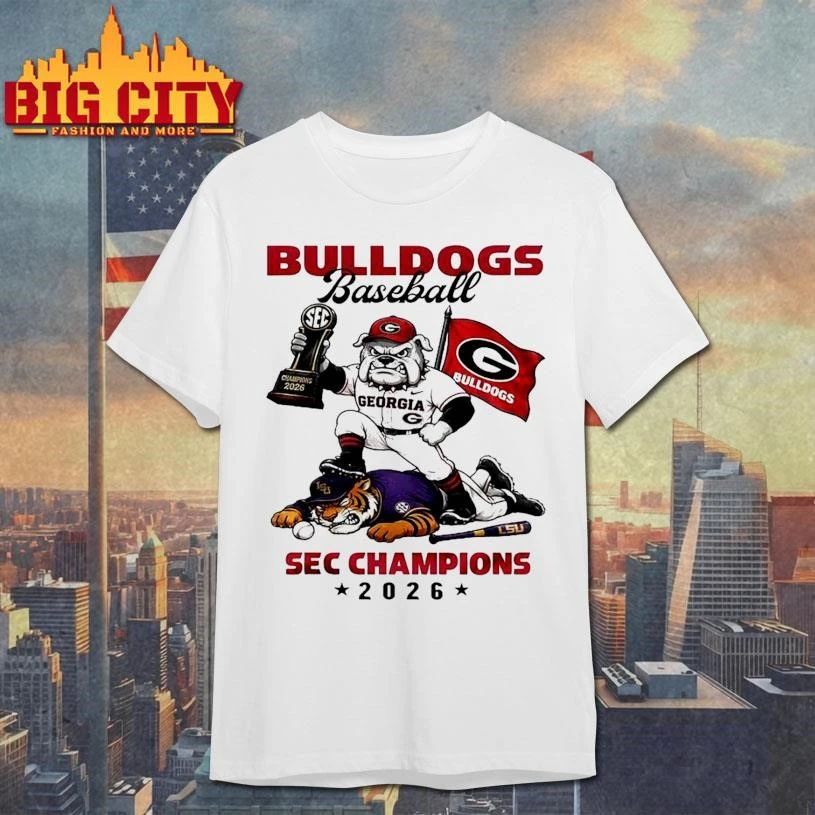 Georgia Bulldogs 2026 NCAA Sec Champions Mascot Shirt