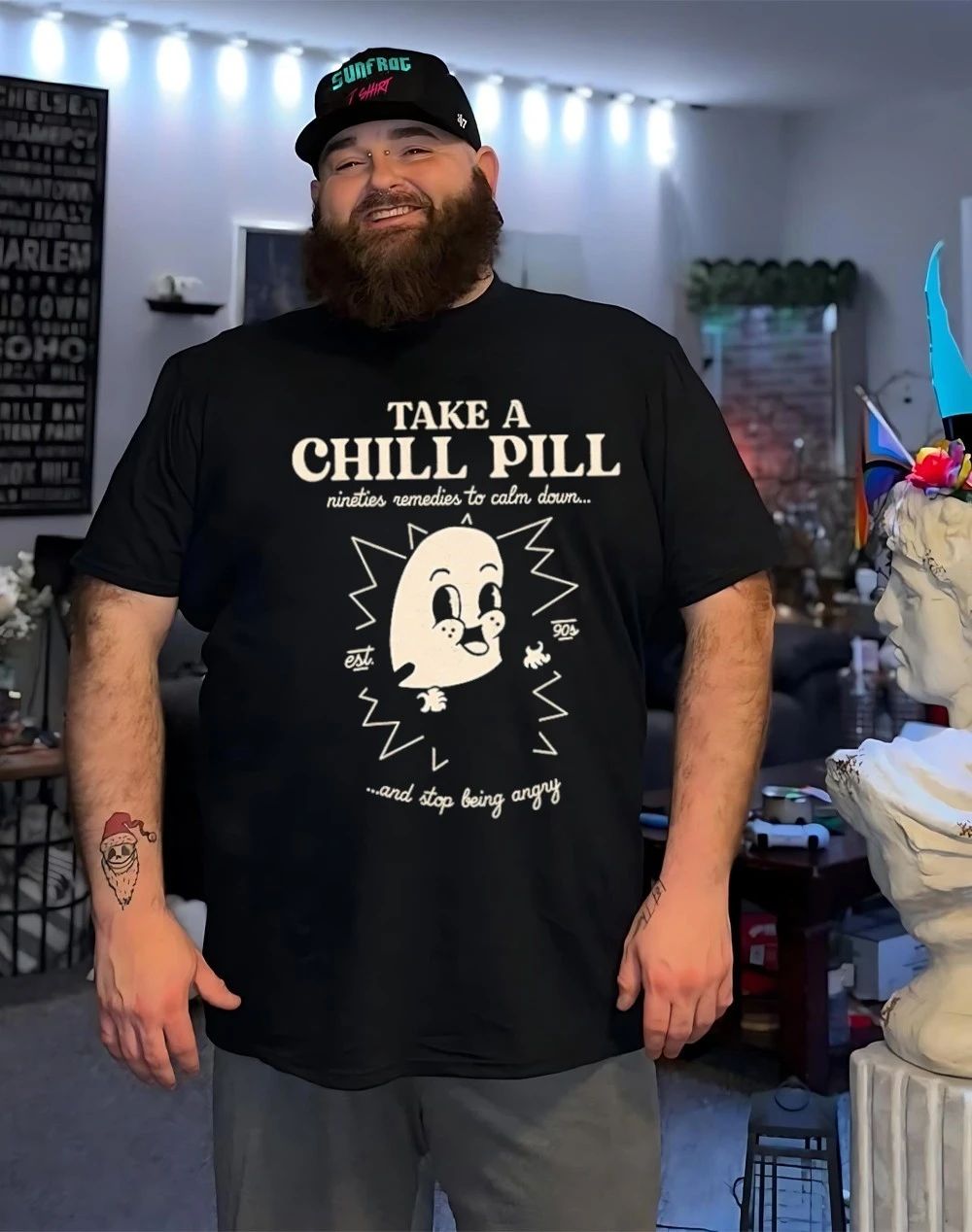 Take a chill pill nineties remedies to calm down and stop being angry shirt