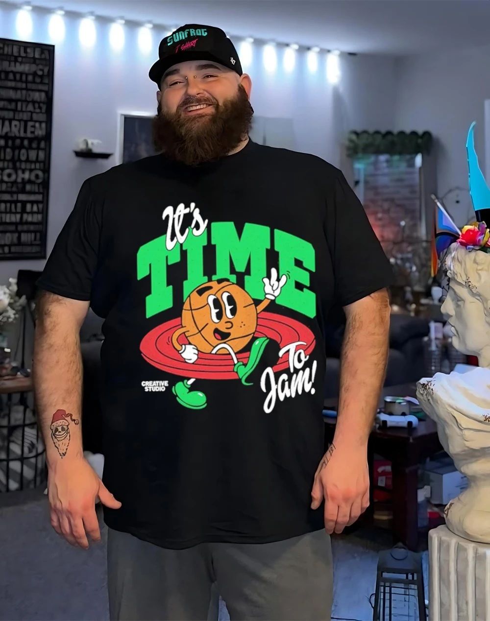 Hoop it’s time to jam cartoon shirt