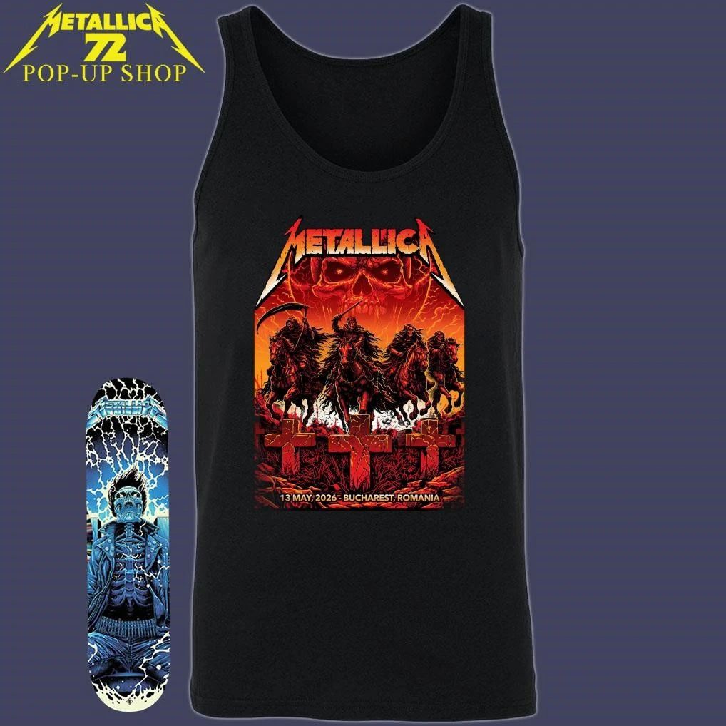 Metallica﻿ M72 Bucharest May 13, 2026 at Arena Națională Bucharest, Romania by Maxx242 Pop-Up Shop T-Shirt