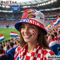 Croatia Premium World Cup 2026 Golden Trophy Bucket Hat