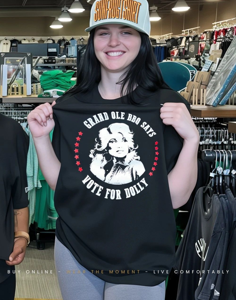 Grand ole BBQ says vote for Dolly shirt