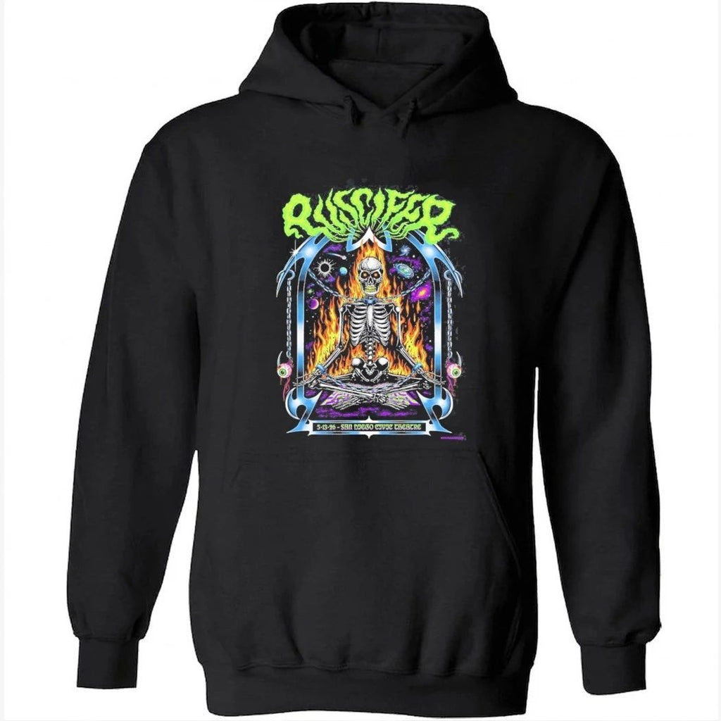 Puscifer San Diego 2026 Gig Poster At San Diego Civic Theatre On May 13 2026 Flaming Skull Art T-Shirt