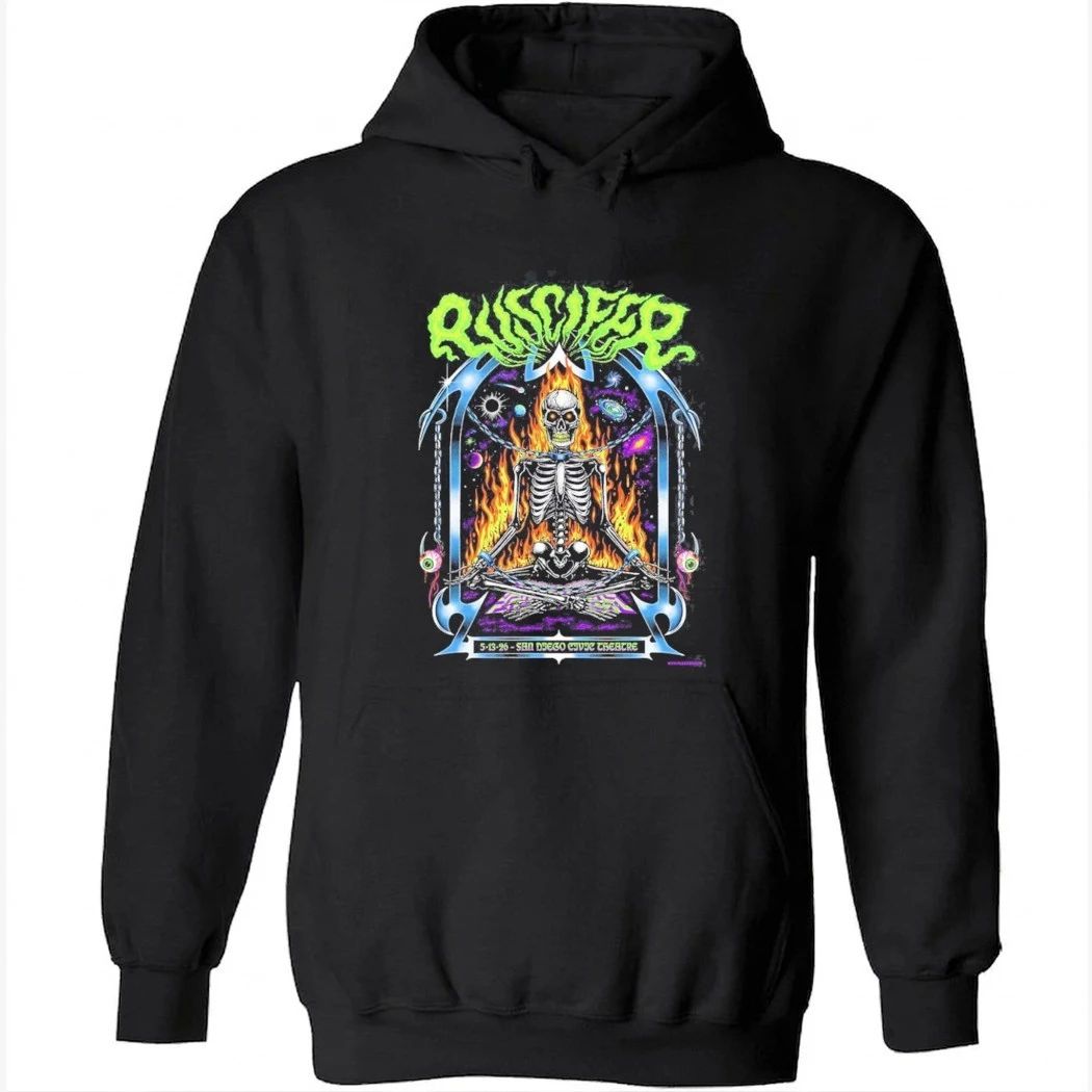 Puscifer San Diego 2026 Gig Poster At San Diego Civic Theatre On May 13 2026 Flaming Skull Art T-Shirt