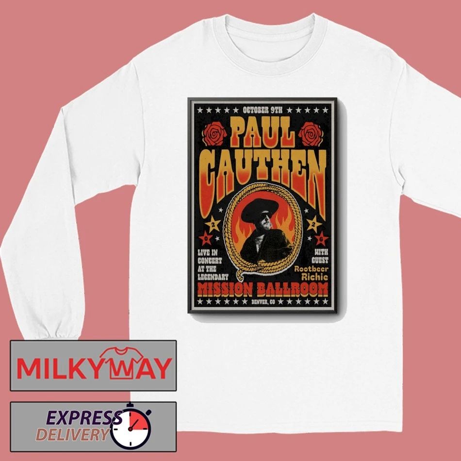 Paul Cauthen In Denver CO On Oct 9 2026 Poster shirt