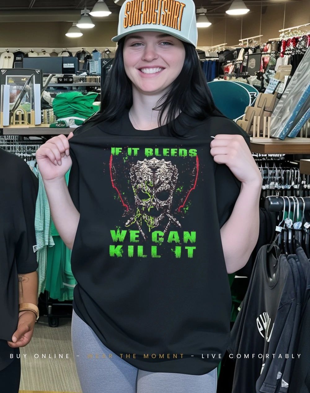 Skull if it bleeds we can kill it shirt
