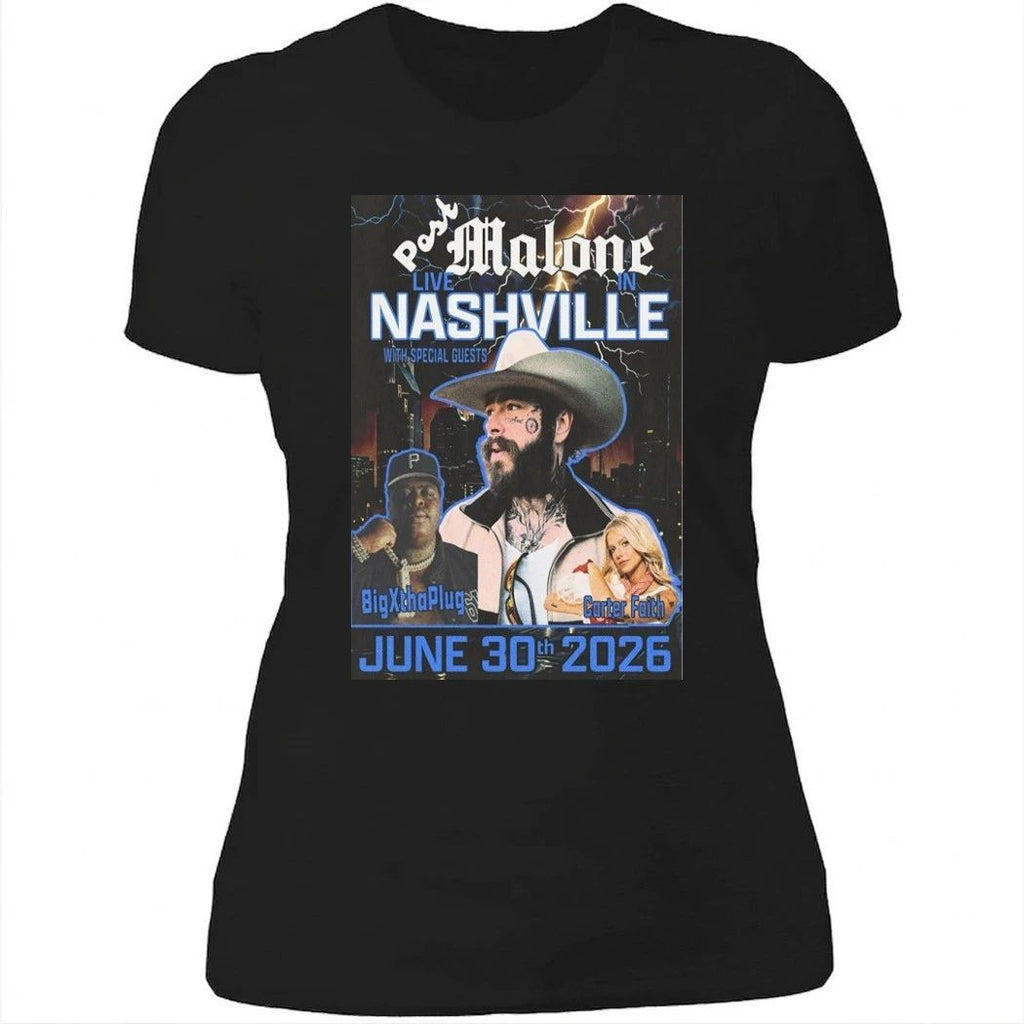 Post Malone June 30 2026 Nissan Stadium Nashville Show Poster Shirt