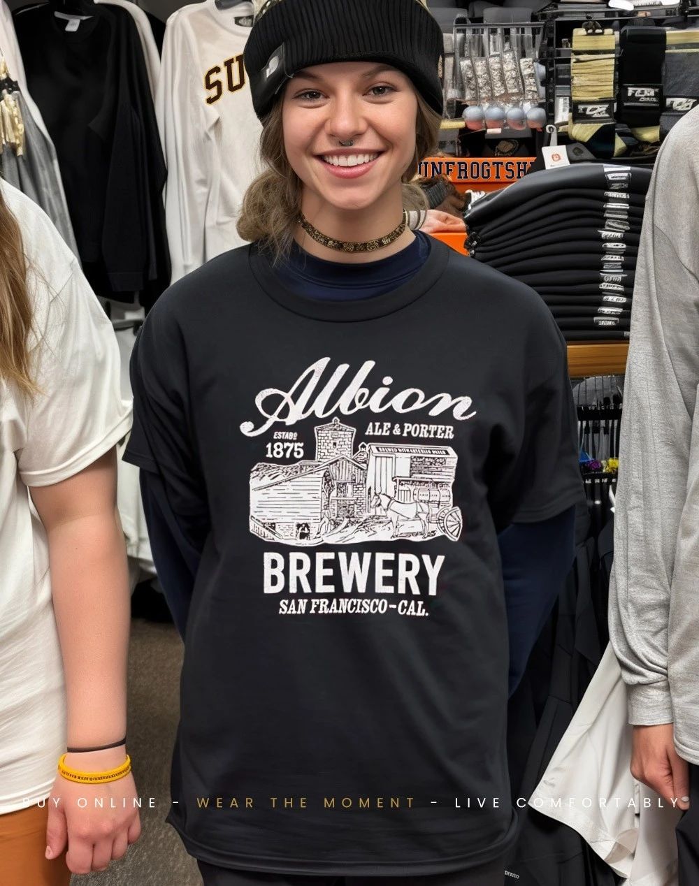 Albion Castle and Albion Ale and Porter Brewery est 1875 San Francisco shirt