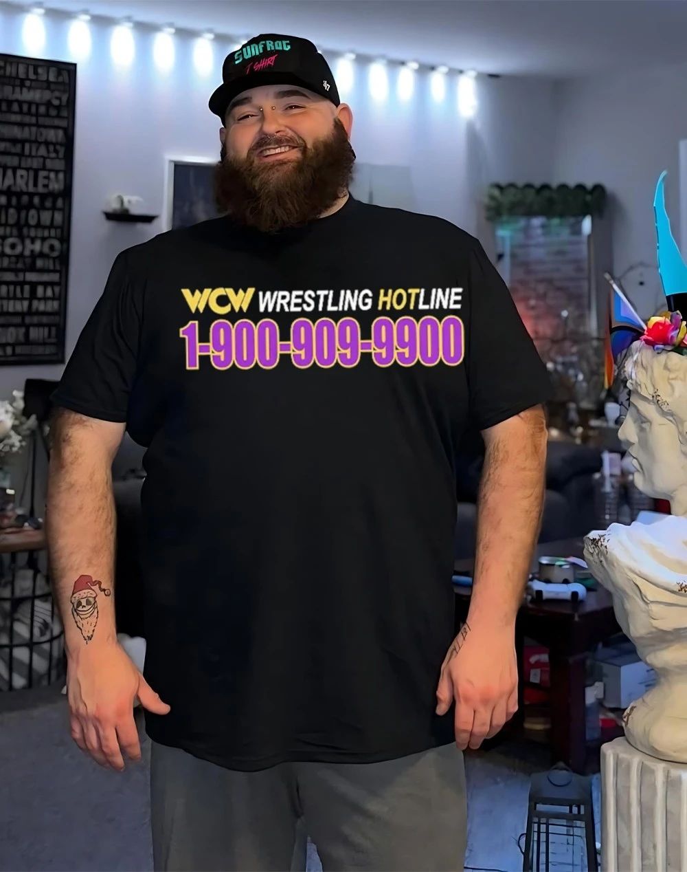 WCW Wrestling Hotline 1900 909 9900 shirt