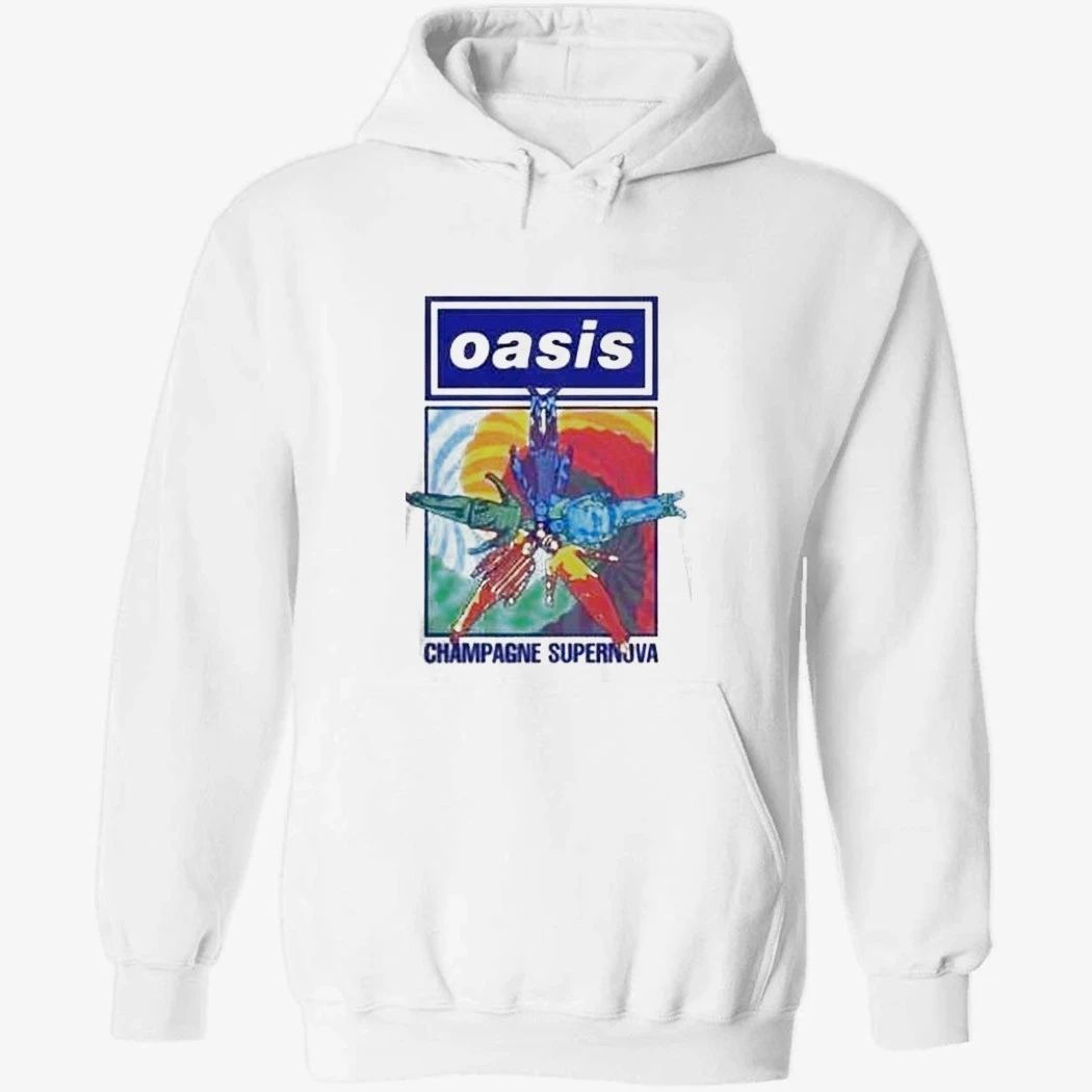 Oasis Champagne Supernova Band Floor Lay Shirt