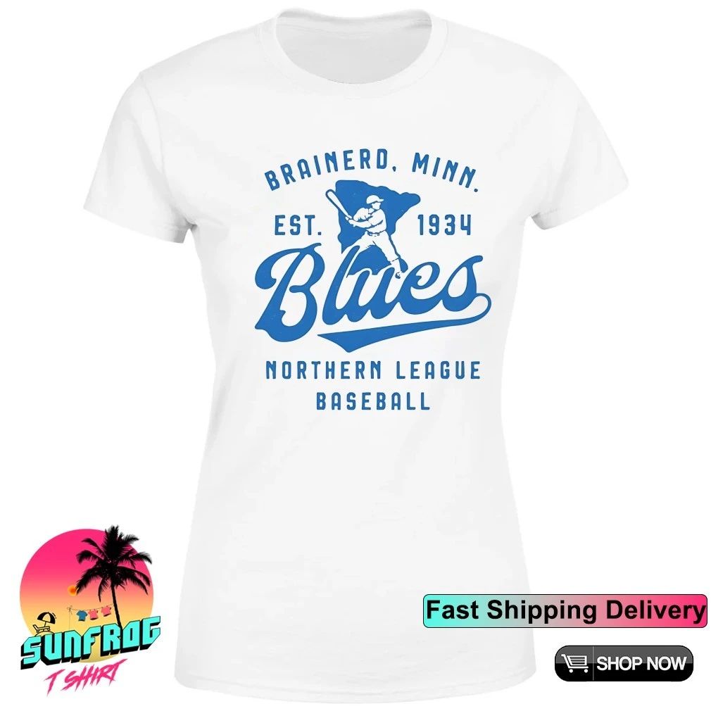 Brainerd Blues Minnesota est 1934 Northern League baseball shirt
