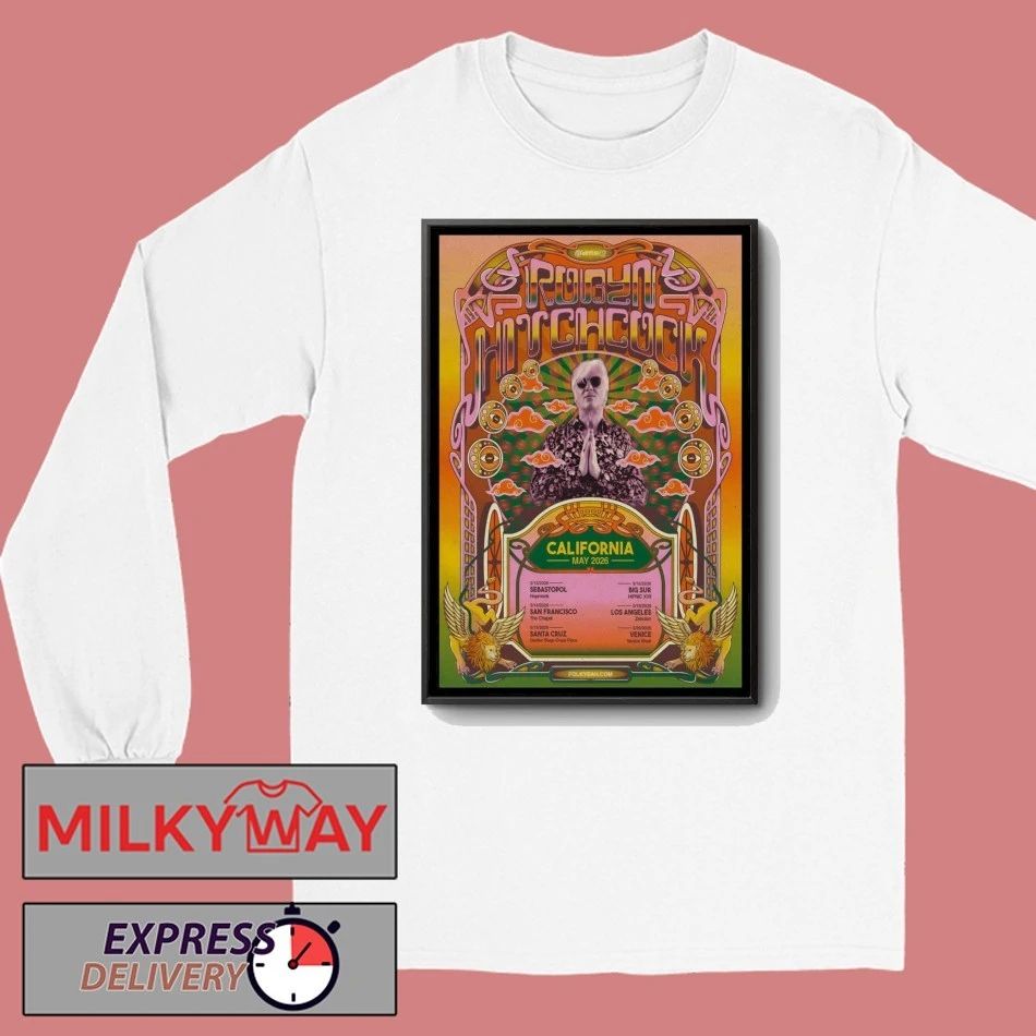 Robyn Hitchcock California 2026 Tour Poster shirt