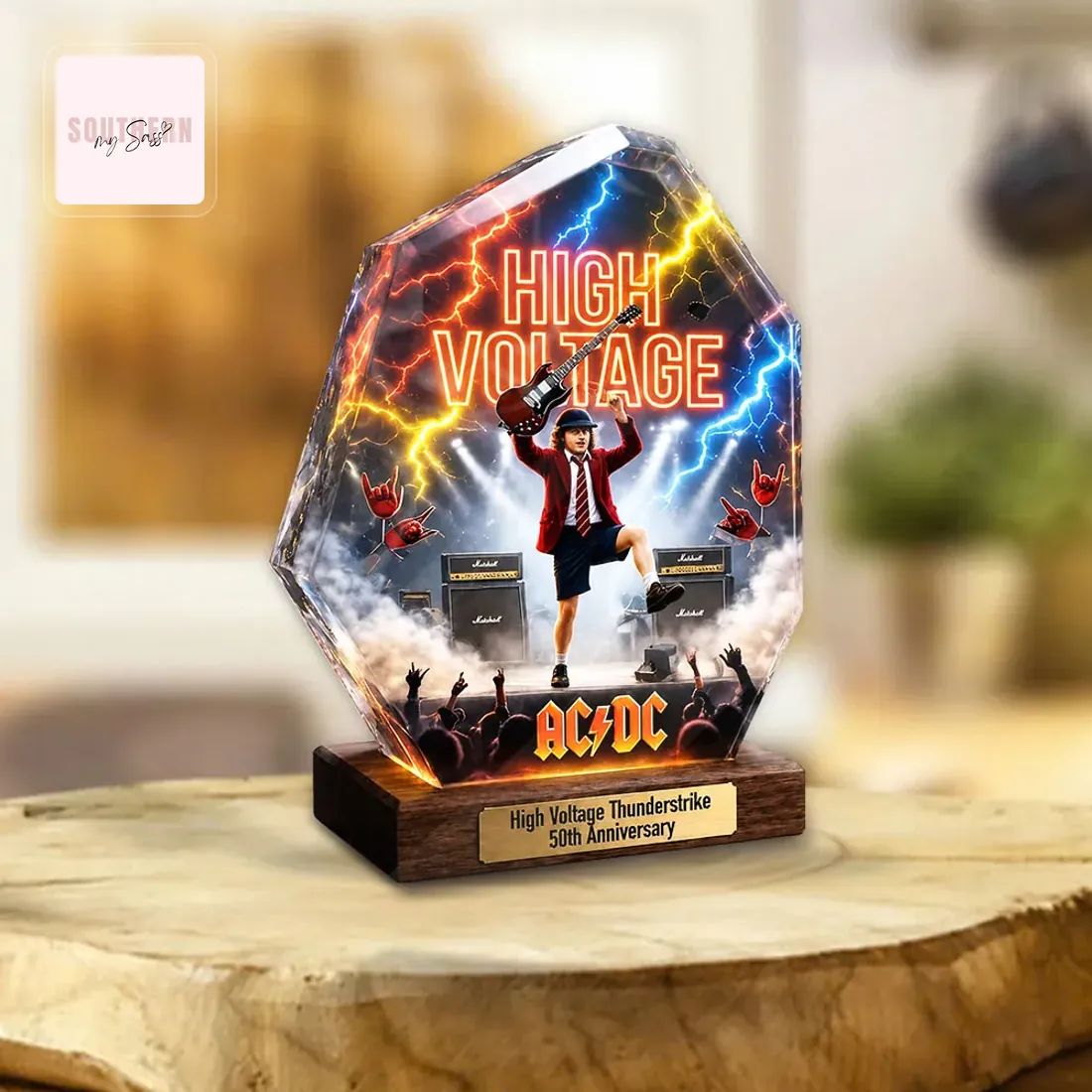 AC/DC High Voltage 50th Anniversary Commemorative Custom Decor Diorama