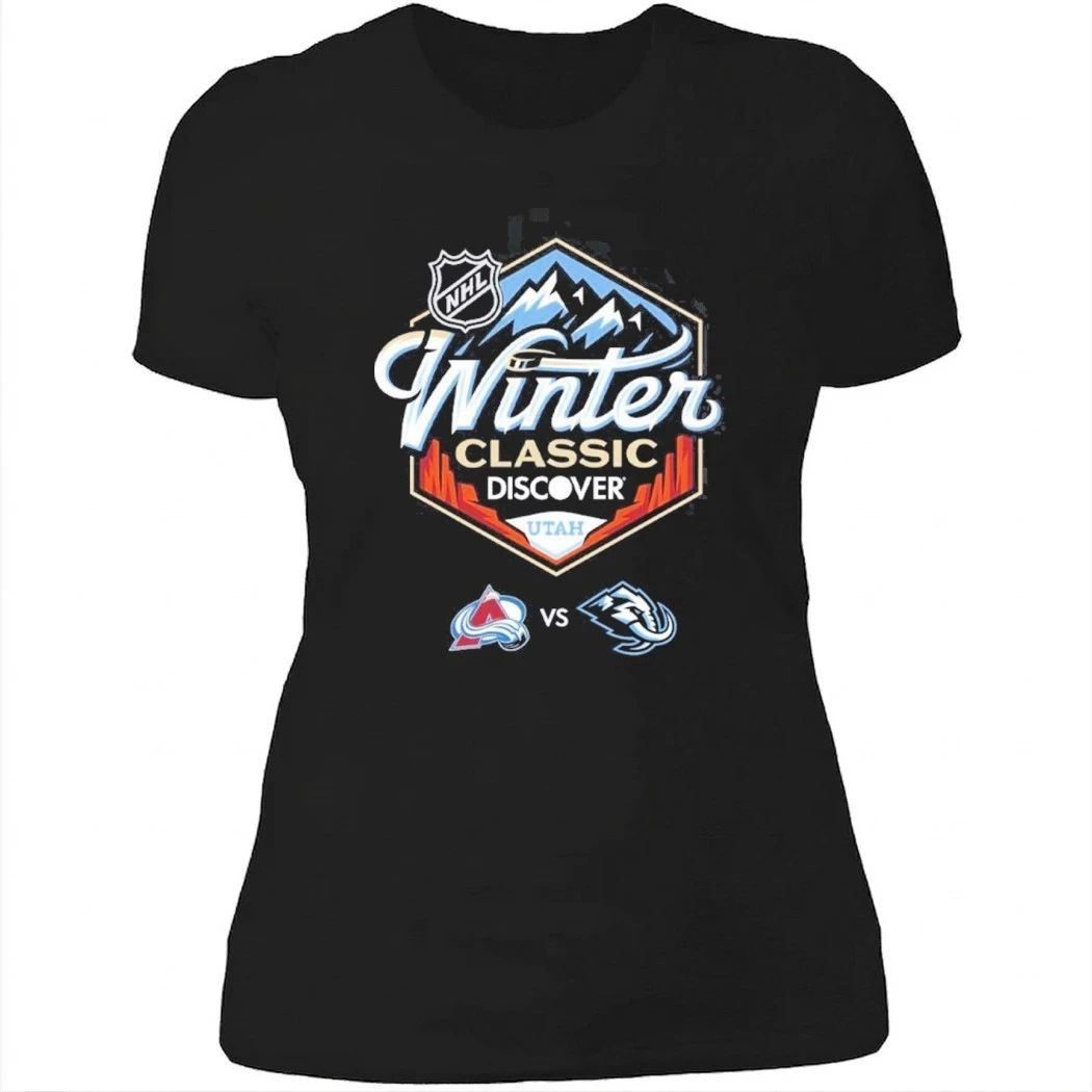 NHL Winter Classic 2027 Discover Utah Logo Colorado Avalanche Vs Utah Mammoth T-Shirt