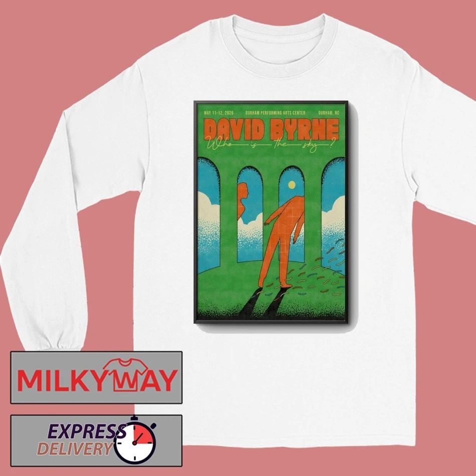 David Byrne 5 11-5 12 2026 Durham NC Poster shirt