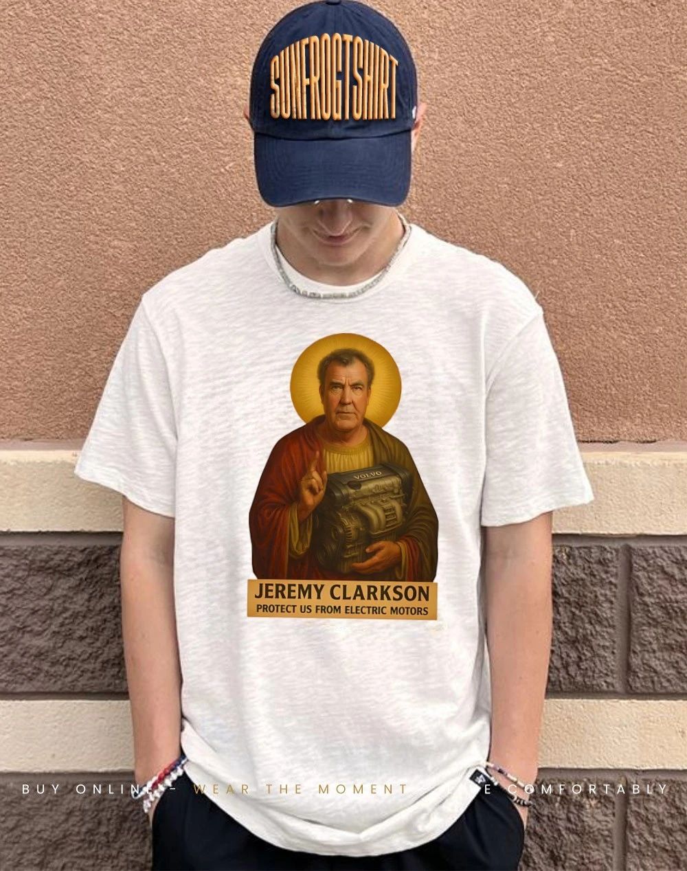 Jeremy Clarkson Jesus protect us from electric motors shirt