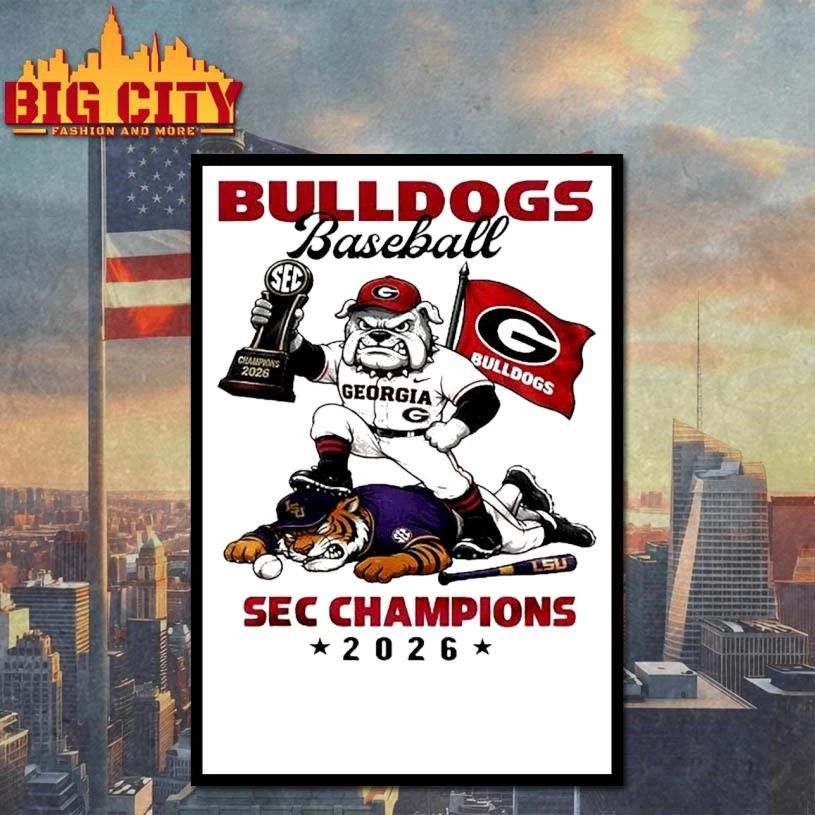 Georgia Bulldogs 2026 NCAA Sec Champions Mascot Shirt