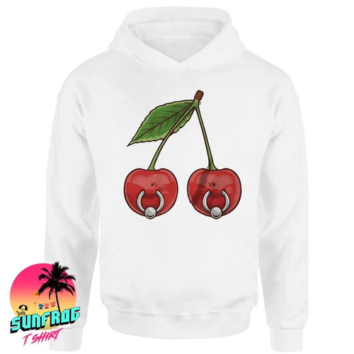 A pair of pierced cherries shirt