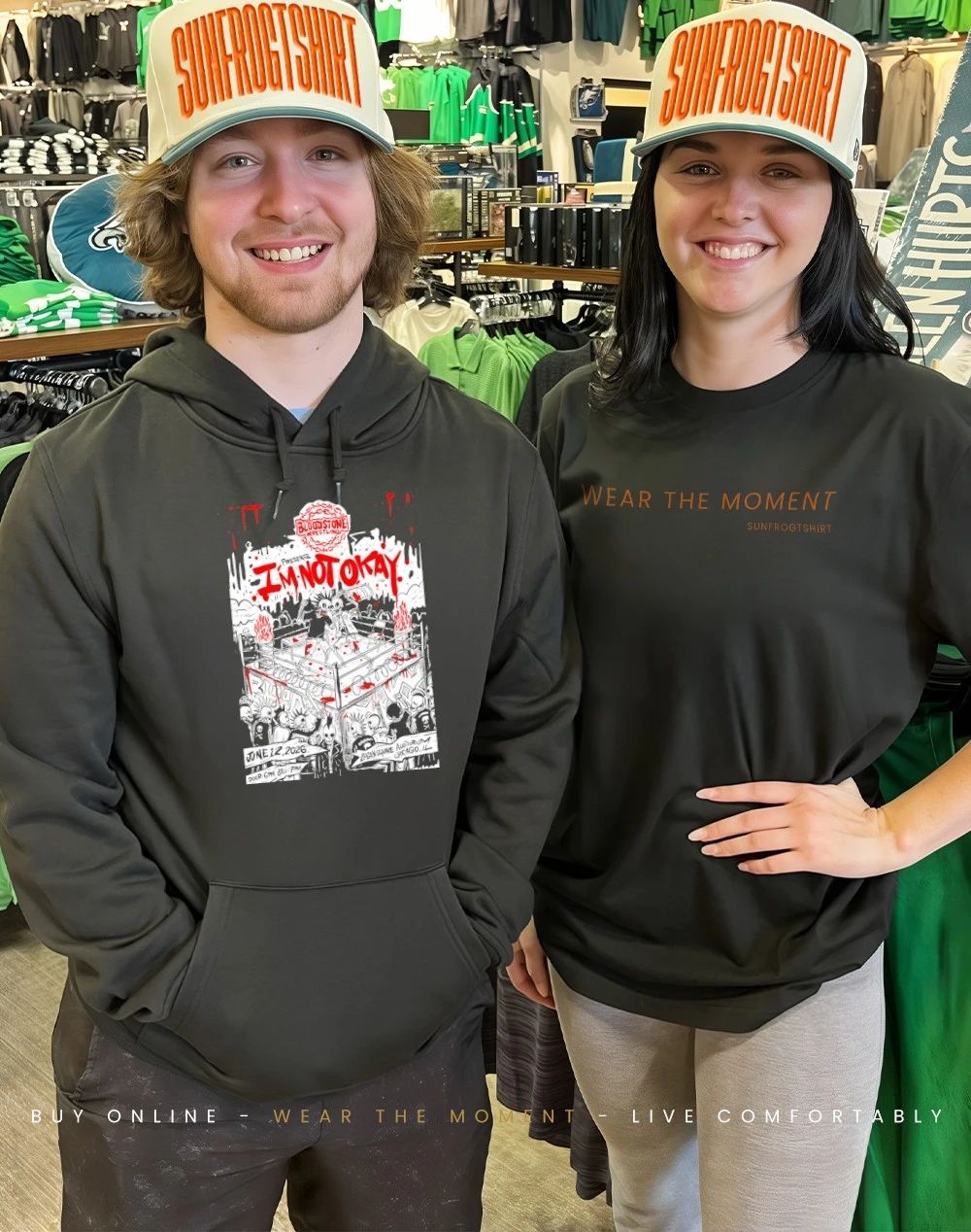 Bloodstone Wrestling presents I’m not okay shirt